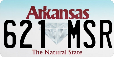 AR license plate 621MSR