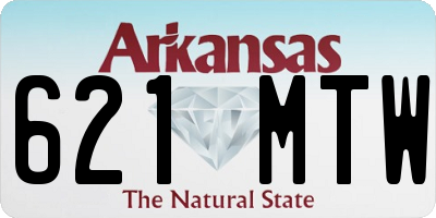 AR license plate 621MTW