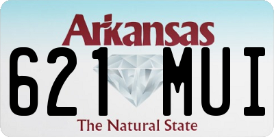 AR license plate 621MUI