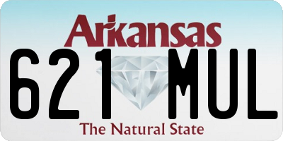 AR license plate 621MUL