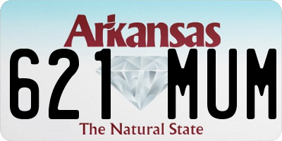 AR license plate 621MUM