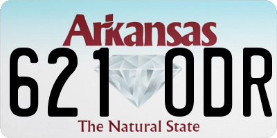 AR license plate 621ODR