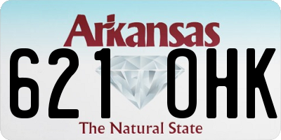 AR license plate 621OHK