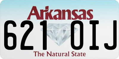 AR license plate 621OIJ