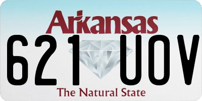 AR license plate 621UOV