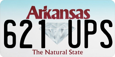 AR license plate 621UPS