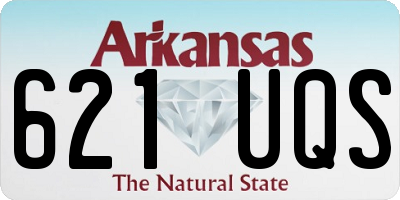 AR license plate 621UQS