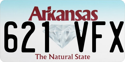 AR license plate 621VFX