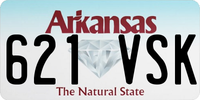 AR license plate 621VSK