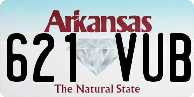 AR license plate 621VUB