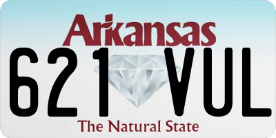 AR license plate 621VUL