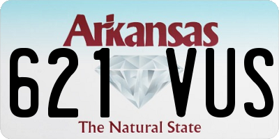 AR license plate 621VUS