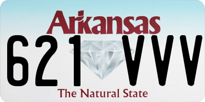 AR license plate 621VVV