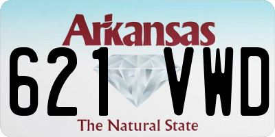 AR license plate 621VWD