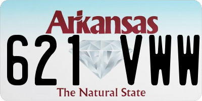 AR license plate 621VWW