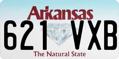 AR license plate 621VXB