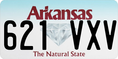 AR license plate 621VXV