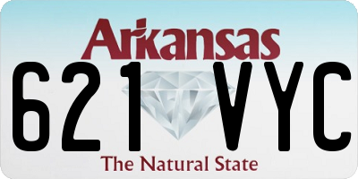 AR license plate 621VYC