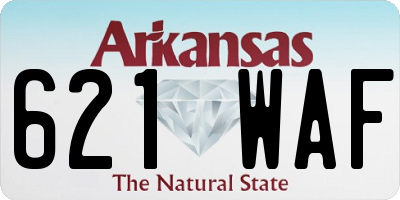 AR license plate 621WAF