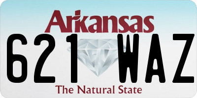 AR license plate 621WAZ