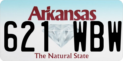 AR license plate 621WBW