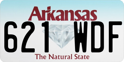 AR license plate 621WDF