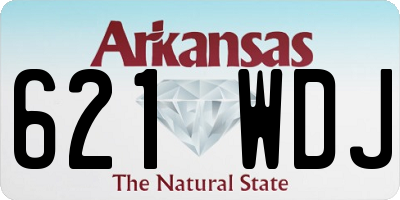 AR license plate 621WDJ