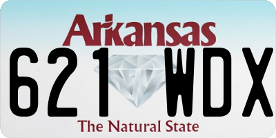 AR license plate 621WDX