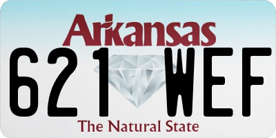 AR license plate 621WEF