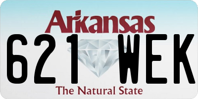 AR license plate 621WEK