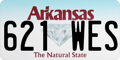 AR license plate 621WES