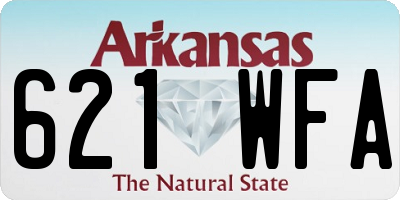 AR license plate 621WFA