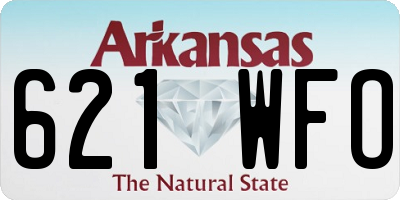 AR license plate 621WFO