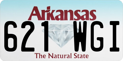 AR license plate 621WGI