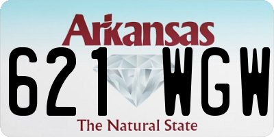 AR license plate 621WGW