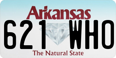 AR license plate 621WHO