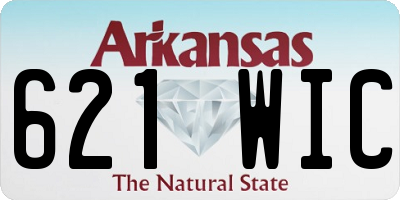 AR license plate 621WIC