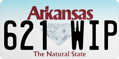 AR license plate 621WIP
