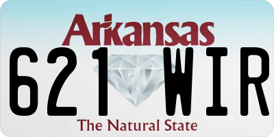 AR license plate 621WIR
