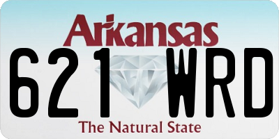 AR license plate 621WRD