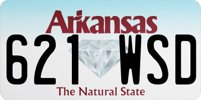AR license plate 621WSD