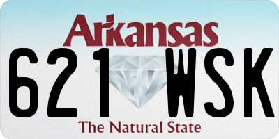 AR license plate 621WSK