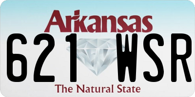 AR license plate 621WSR