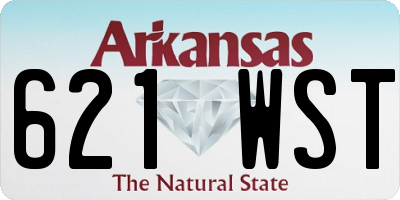 AR license plate 621WST