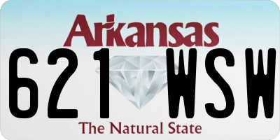 AR license plate 621WSW