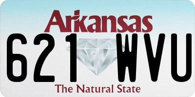 AR license plate 621WVU