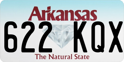 AR license plate 622KQX
