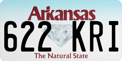 AR license plate 622KRI