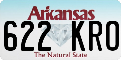 AR license plate 622KRO