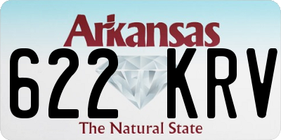 AR license plate 622KRV